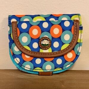 Lily Bloom- Colorful Polka Dot Coin Purse/wallet
